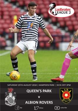 V ALBION ROVERS QUEEN's PARK