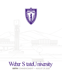 Weber Stateuniversity 155Th Commencement ­— August 29, 2020