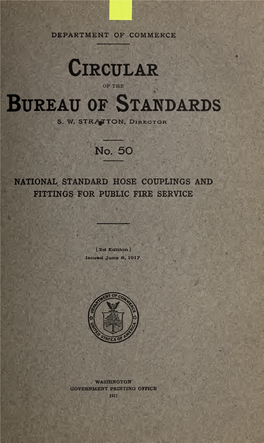 National Standard Hose Couplings and FITTINGS for PUBLIC FIRE SERVICE