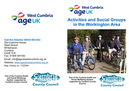 Activities and Social Groups in the Workington Area