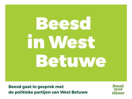 Beesd Gaat in Gesprek Met De Politieke Partijen Van West Betuwe