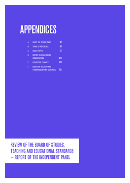 BOSTES Review Report – Appendices