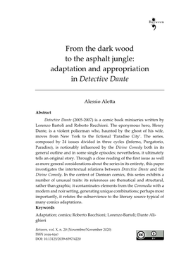 Adaptation and Appropriation in Detective Dante