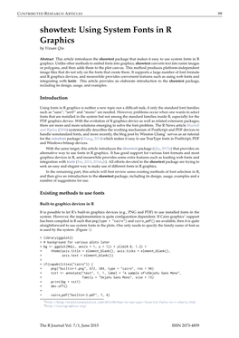 Showtext: Using System Fonts in R Graphics by Yixuan Qiu