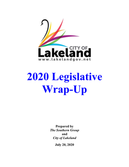 2020 Legislative Wrap-Up