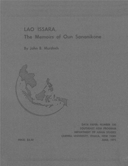 Loa Issara, the Memoirs of Oun Sananikone