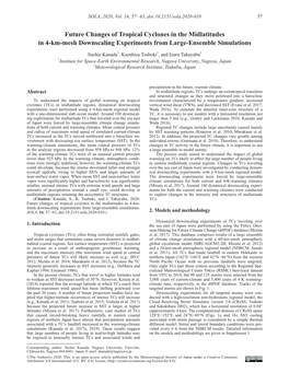 Future Changes of Tropical Cyclones in the Midlatitudes in 4-Km-Mesh Downscaling Experiments from Large-Ensemble Simulations