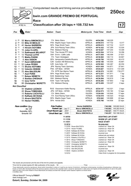 R Race CLASSIFICATION