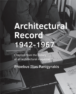 Architectural Record 1942-1967 | Phoebus Ilias Panigyrakis