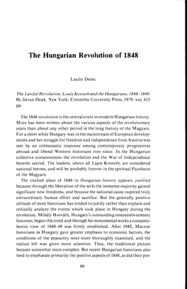 The Hungarian Revolution of 1848