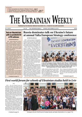 The Ukrainian Weekly, 2018