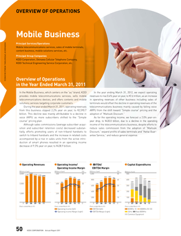 Mobile Business O Ve Rvi Principal Services/Operations