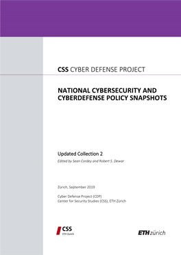 National Cybersecurity and Cyberdefense Policy Snapshots Css