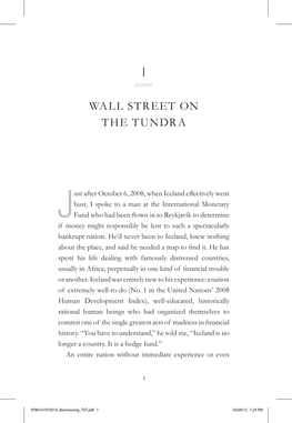 Wall Street on the Tundra