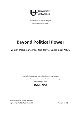 Beyond Political Power