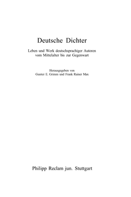 Deutsche Dichter