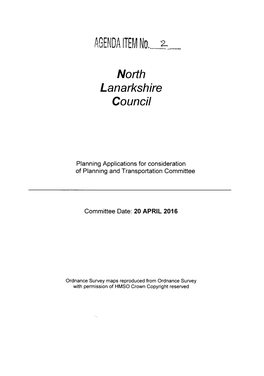 AGENDA ITEM No. . North Lanarkshire Council