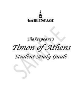 Timon of Athens Student Study Guide