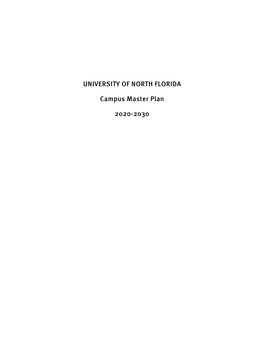 University of North Florida Campus Master Plan 2020-2030