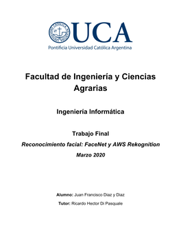 Reconocimiento Facial: Facenet Y AWS Rekognition