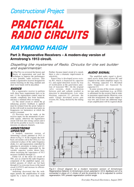 Practical Radio Circuits Part 3