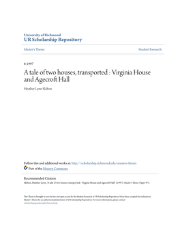 Virginia House and Agecroft Hall