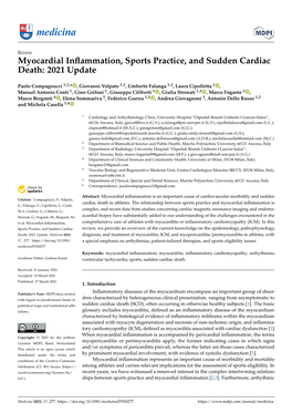 Myocardial Inflammation, Sports Practice, and Sudden Cardiac Death