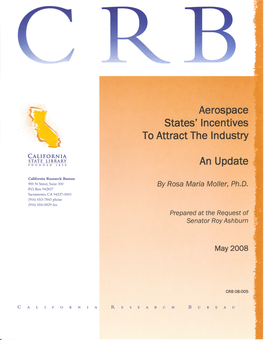 Aerospace States' Incentives to Attract the Industry an Update