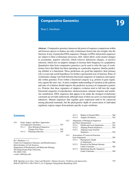 Comparative Genomics 19 Ross C