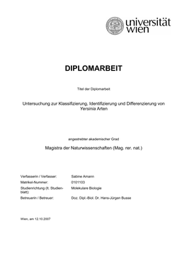 Diplomarbeit