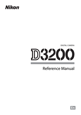 Nikon D3200 Manual