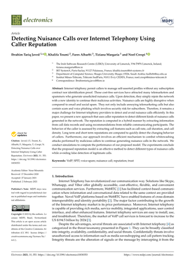 Detecting Nuisance Calls Over Internet Telephony Using Caller Reputation