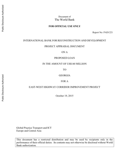 East-West Highway Corridor Improvement Project