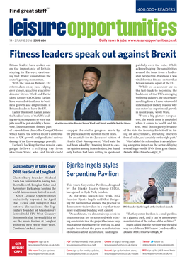 Leisure Opportunities 14Th June 2016 Issue