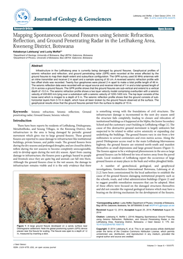 Mapping Spontaneous Ground Fissures Using Seismic Refraction