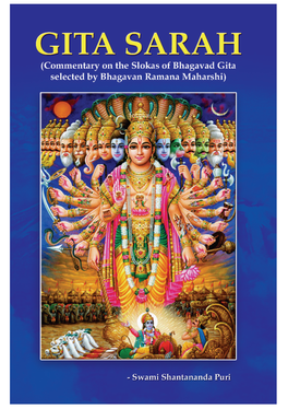 GITA SARAH (Commentary on the Slokas of Bhagavad Gita Selected by Bhagavan Ramana Maharshi)