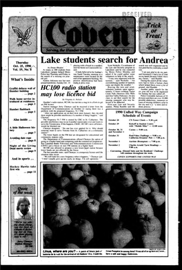 Lake Students Search for Andrea Oct