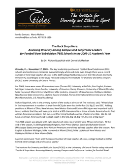 Assessing Diversity Among Campus and Conference Leaders for Football Bowl Subdivision (FBS) Schools in the 2009‐10 Academic Year