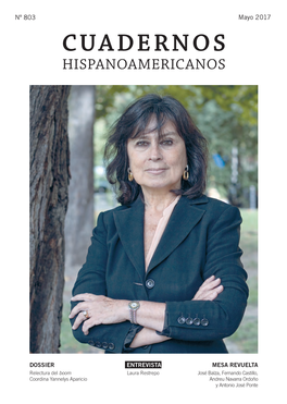 CUADERNOS HISPANOAMERICANOS Nº 803 Mayo 2017 Nº 803 Coordina Yannelys Aparicio Relectura Delboom DOSSIER CUADERNOS HISPANOAMERICANOS