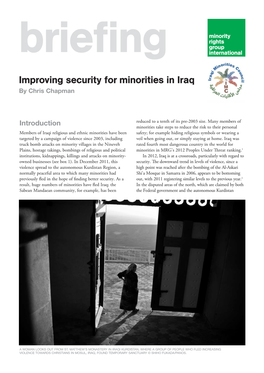 Improving Security for Minorities in Iraq by Chris Chapman