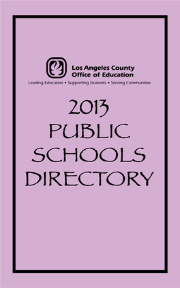 2013 Public Schools Directory.Pdf