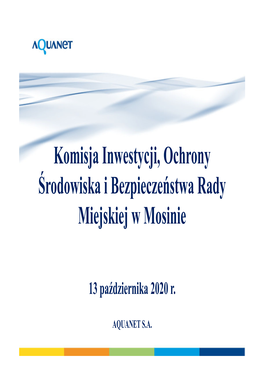 Komisja Inwestycji, Ochrony Środowiska I Bezpieczeństwa Rady Miejskiej W Mosinie