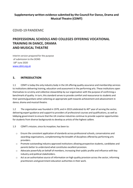 Covid-19 Pandemic Professional Schools And