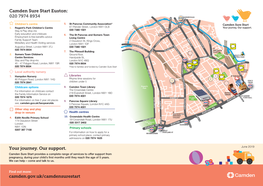 Euston and Kings Cross and Holborn Weekly Programme and Activity Timetable (Please Note Some Drop‐Ins May Charge for Attendance