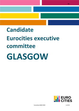 Candidate Eurocities Executive Committee GLASGOW