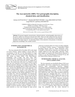 The Asco Meteorite (1805): New Petrographic Description, Chemical Data, and Classification