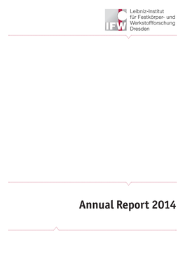 Annual Report 2014 2 Contents