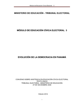 Módulo De Educación Cívica Electoral - 3