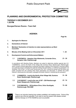 Agenda Reports Pack (Public) 06/12/2011, 13.30