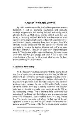 Chapter Two: Rapid Growth